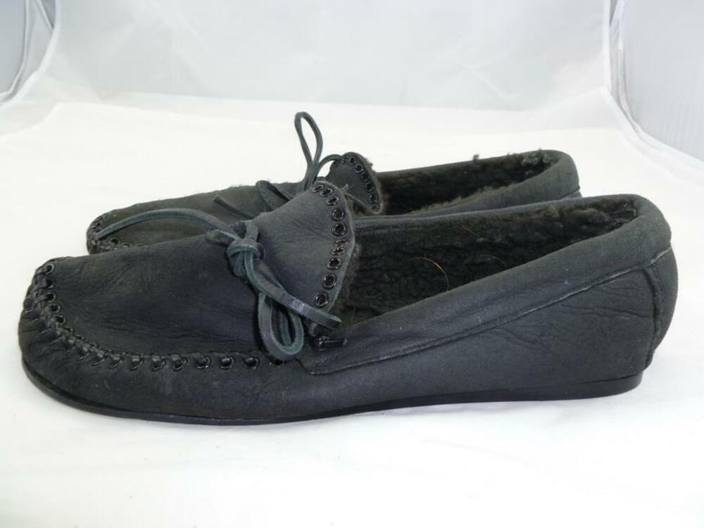 ISABEL MARANT ETTYNI USED 40 DRIVING MOCS SHEEPSKIN LEATHER MOCCASINS/LOAFERS